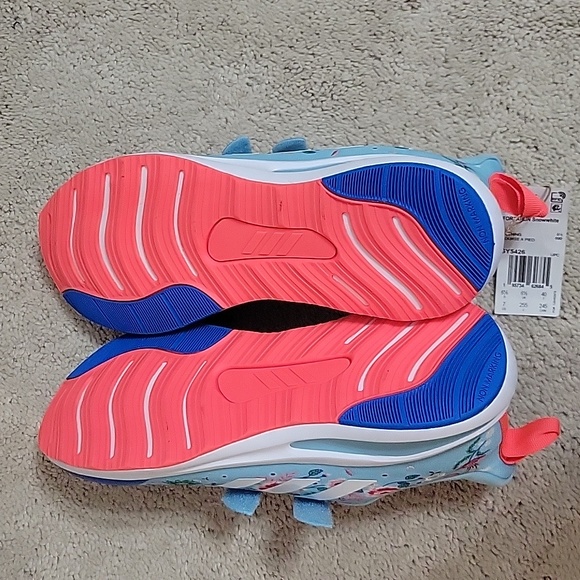 NEW Adidas Fortrun Snow White Sneaker - Picture 3 of 4